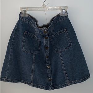 Urban Outfitters BDG Mimi Denim Button-up Skirt